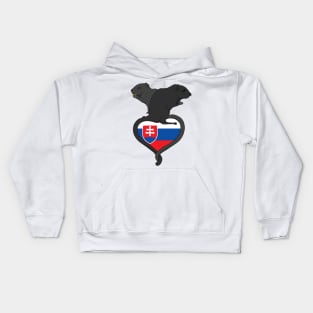 Gerbil Slovakia (dark) Kids Hoodie